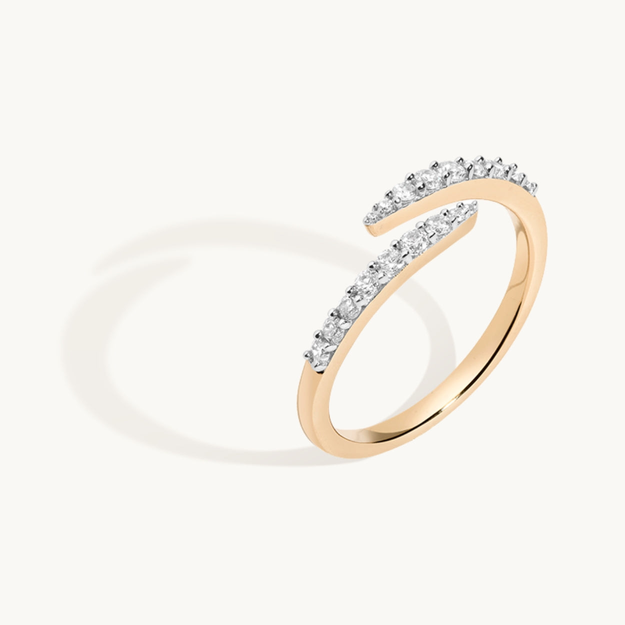 Minimalist Paved Radiance Ring