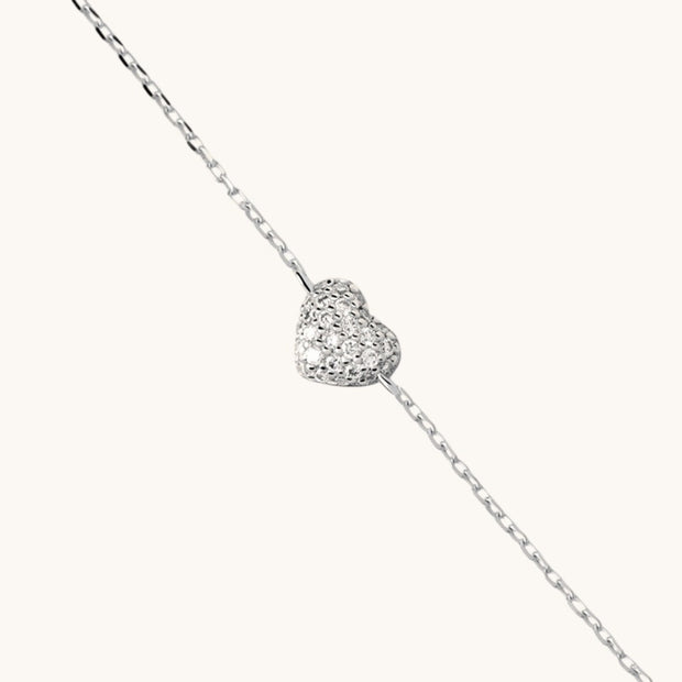 Sparkling Heart Bracelet