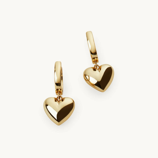 Heart Hoop Earrings