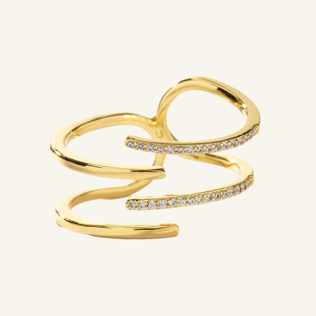Triple Sparkle Ring
