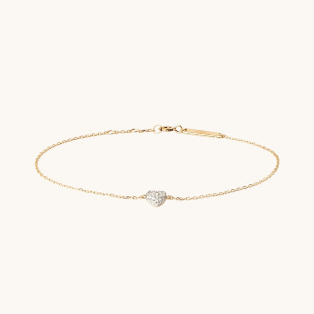 Sparkling Heart Bracelet