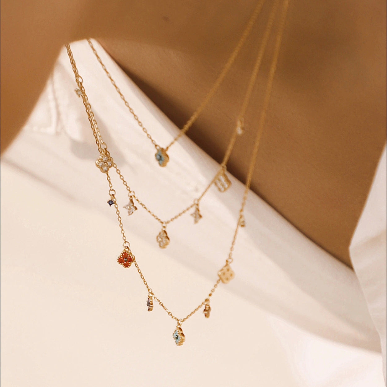 Floral Charm Necklace