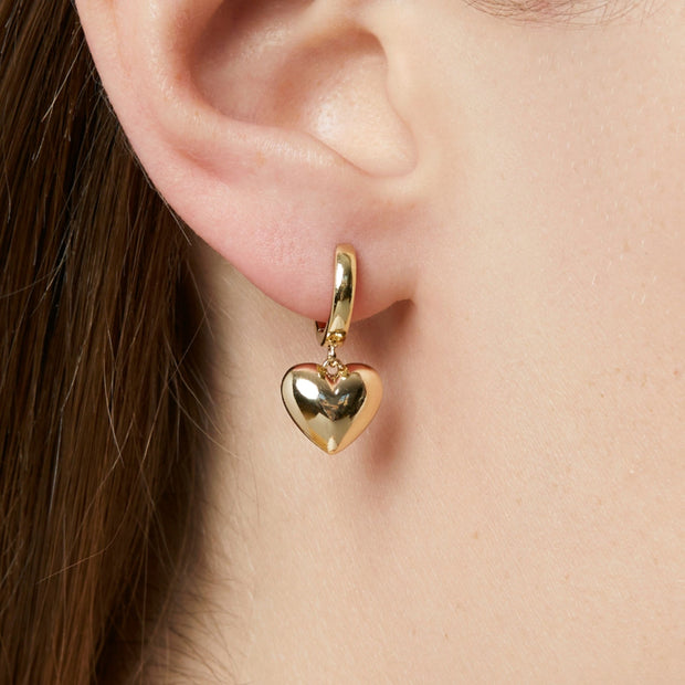 Heart Hoop Earrings